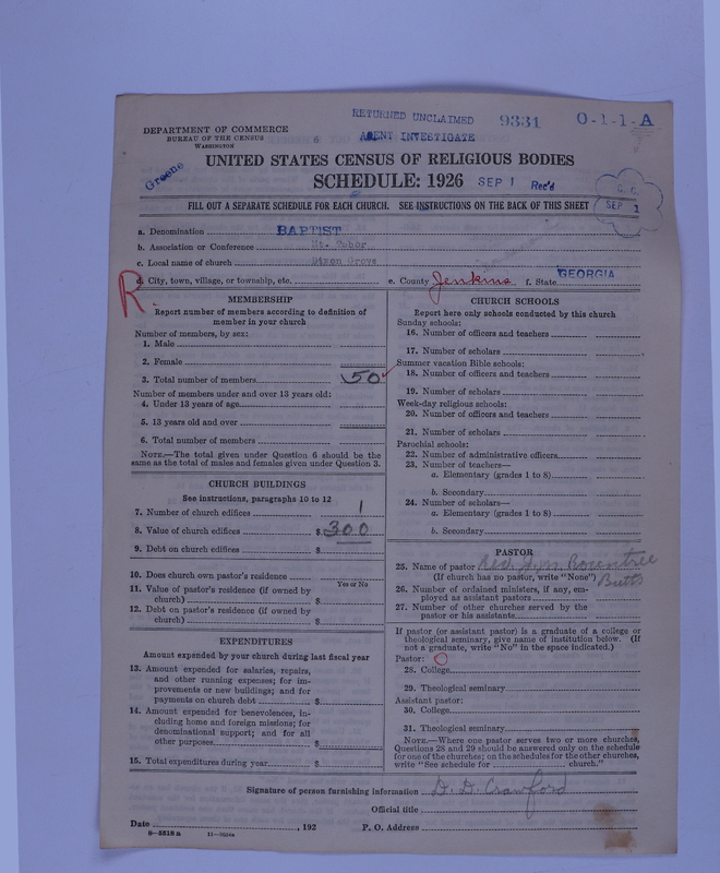 Scan of Negro Baptists: 9331