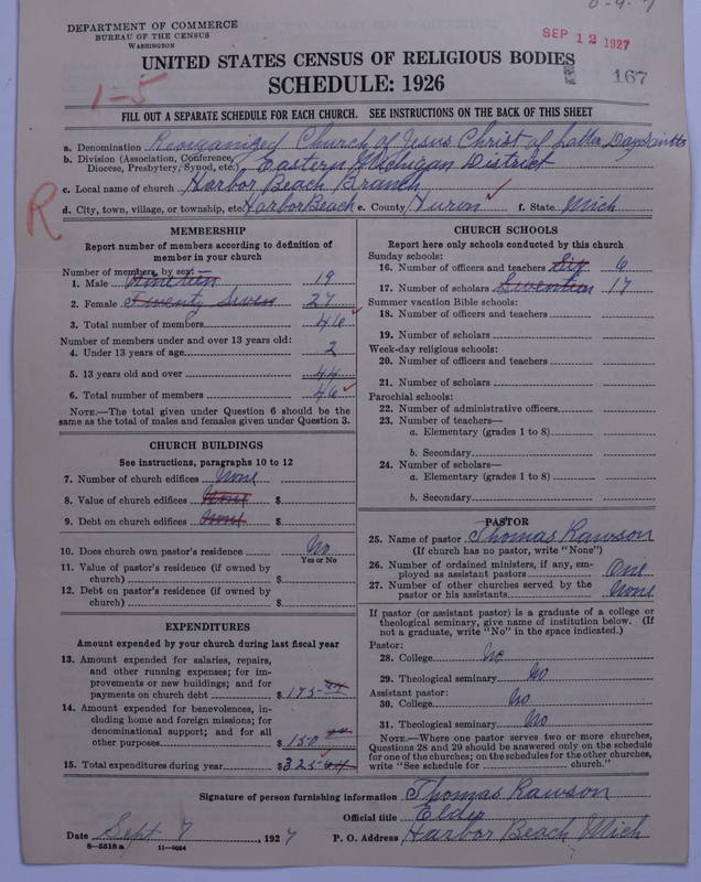 Scan of Reorganized Church of Jesus Christ of Latter Day Saints: 167