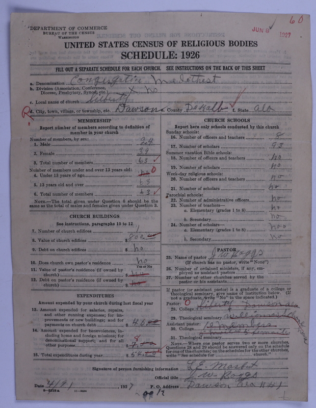 Scan of Congregational Methodist Church: 60