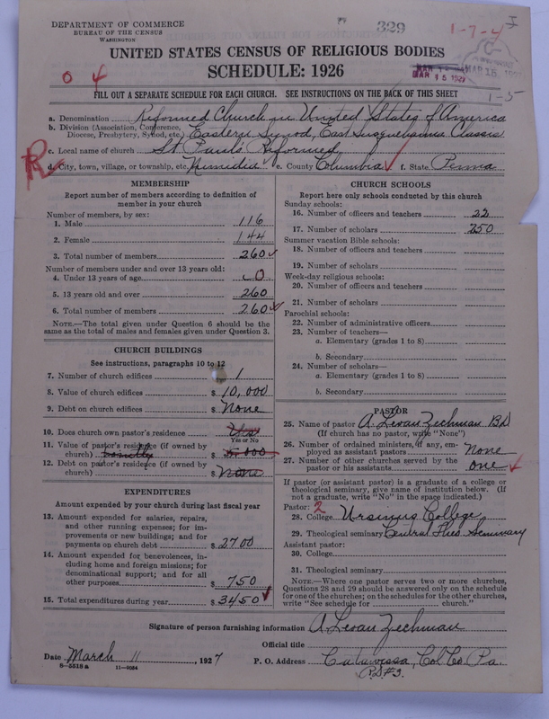 Scan of Reformed Church in the United States: 329