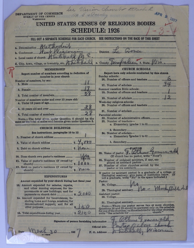 Scan of Federated Churches: