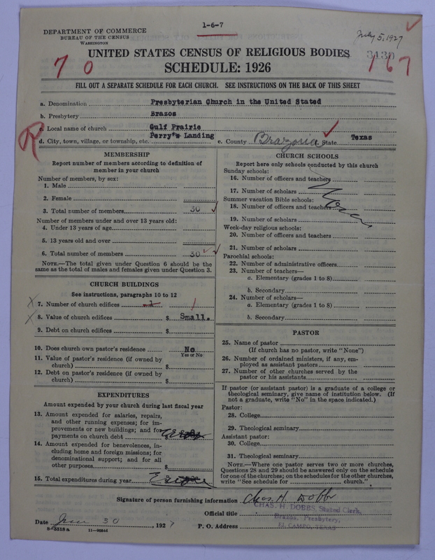 Scan of Presbyterian Church in the United States: 3130
