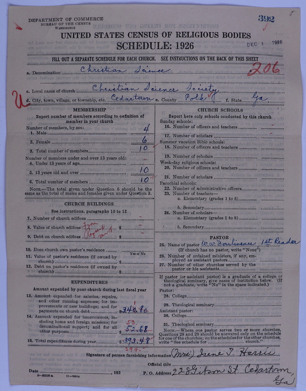 Scan of Church of Christ, Scientist: 392