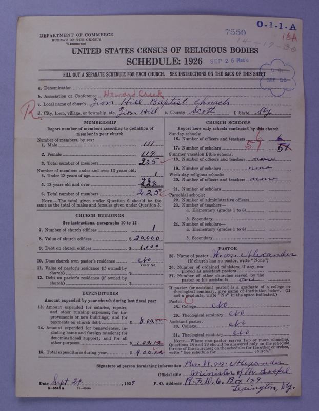Scan of Negro Baptists: 7550