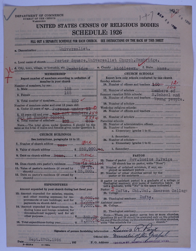 Scan of Universalist Church: 143