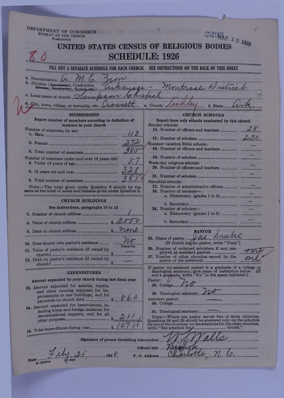 Scan of African Methodist Episcopal Zion Church: 2293