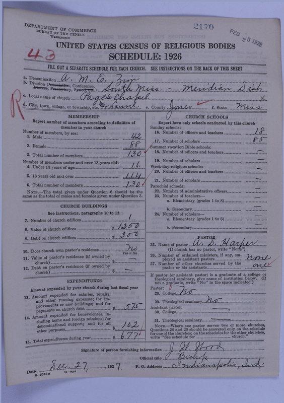 Scan of African Methodist Episcopal Zion Church: 2170