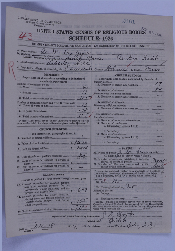 Scan of African Methodist Episcopal Zion Church: 2161
