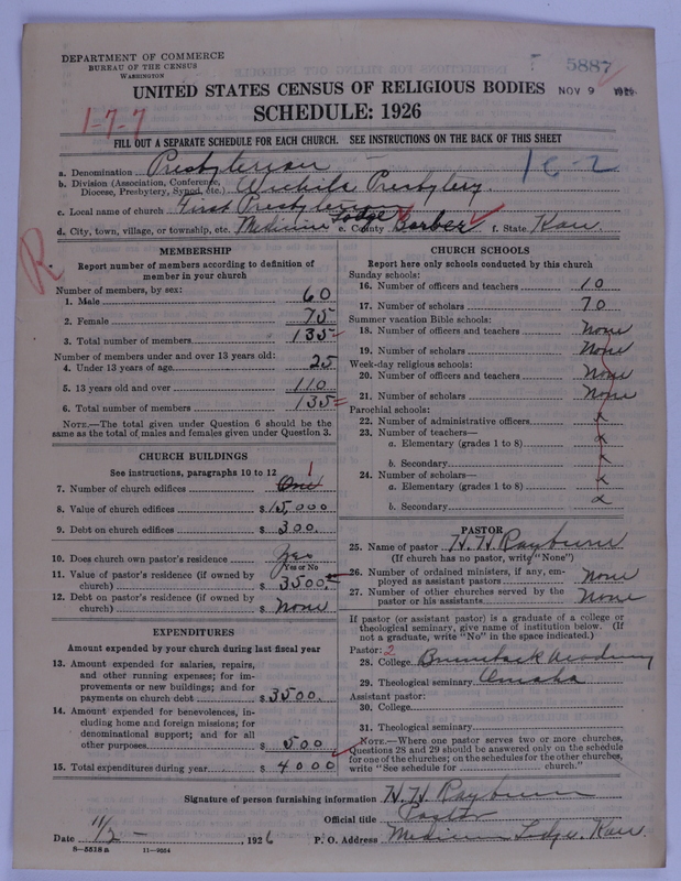 Scan of Presbyterian Church in the United States of America: 5887