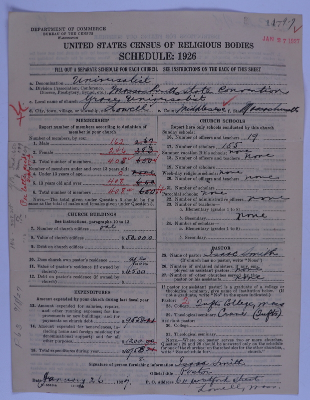 Scan of Universalist Church: 147