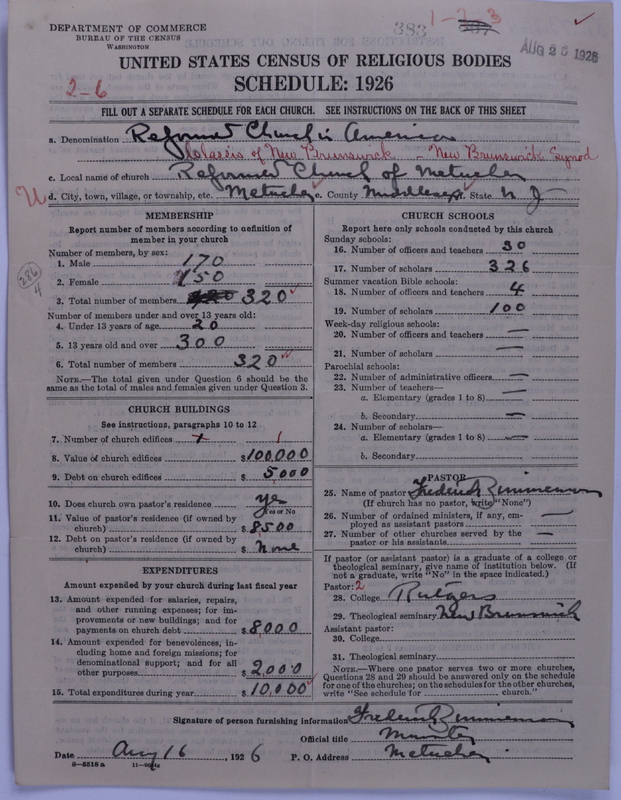 Scan of Reformed Church in America: 383