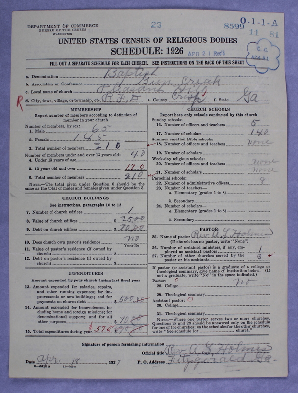 Scan of Negro Baptists: 8599