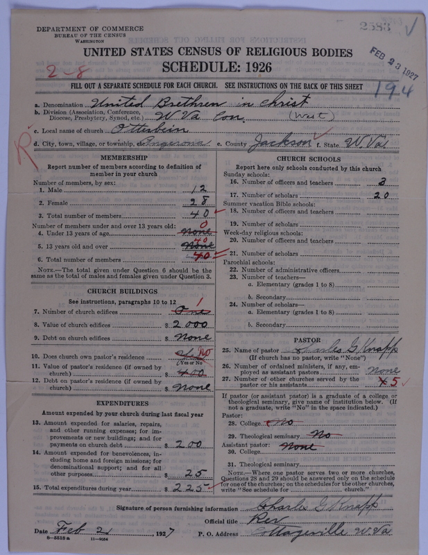 Scan of Church of the United Brethren in Christ: 2583