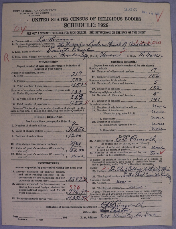 Scan of Norwegian Lutheran Church of America: 2203