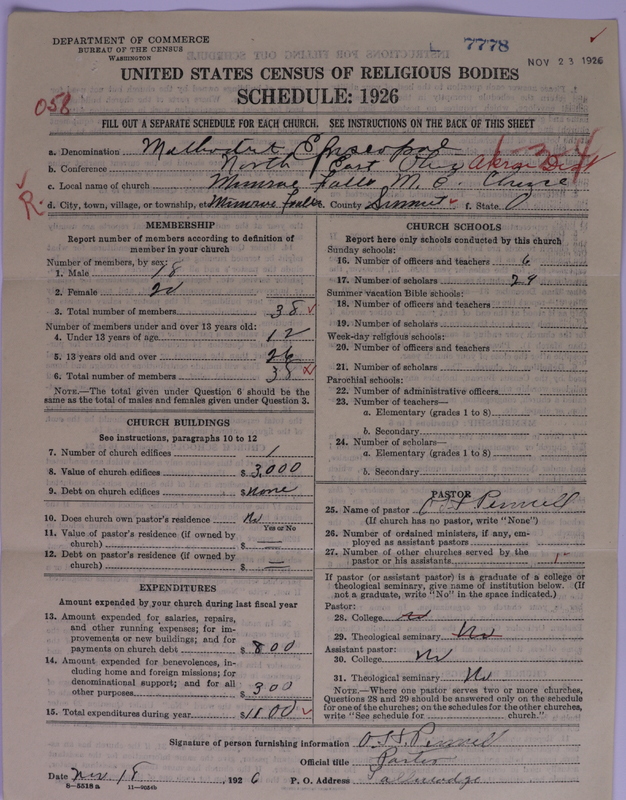 Scan of Methodist Episcopal Church: 7778