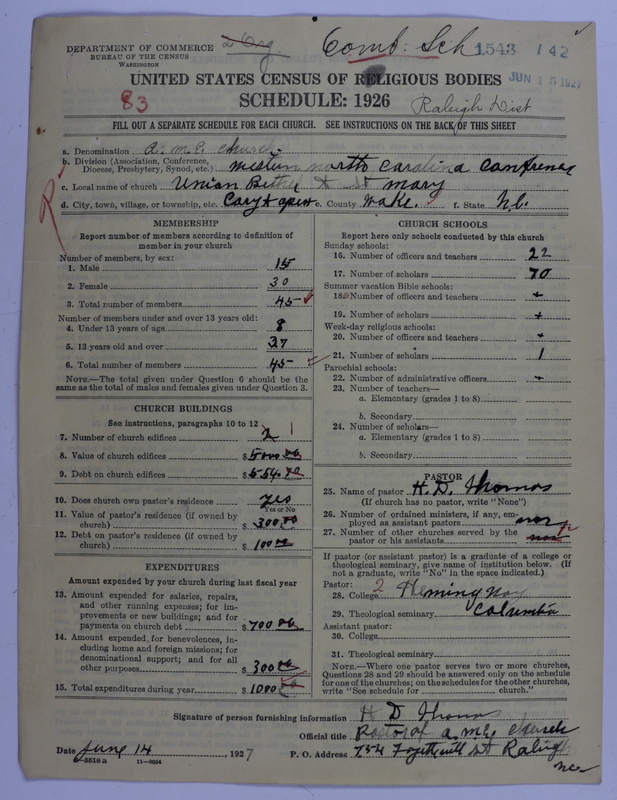 Scan of African Methodist Episcopal Church: 1543