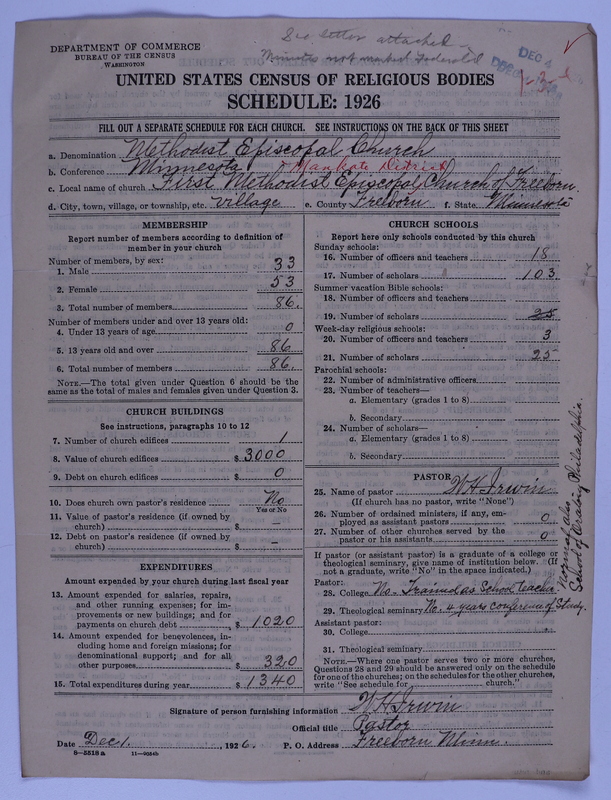 Scan of Federated Churches: