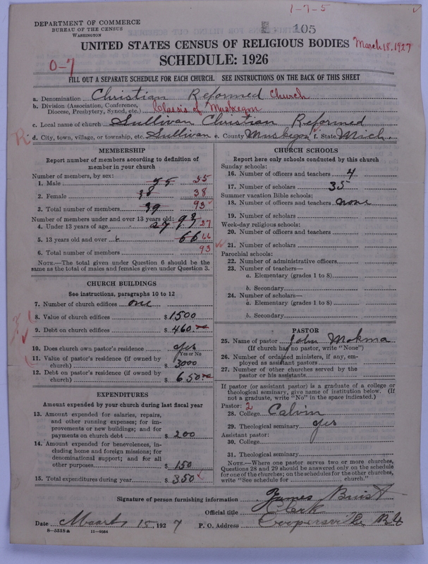 Scan of Christian Reformed Church: 105