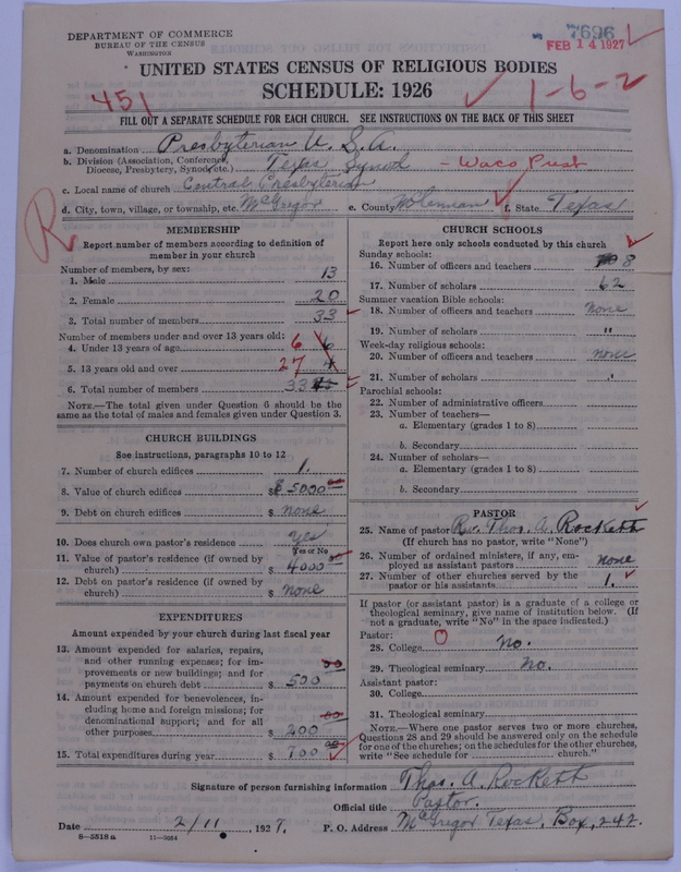 Scan of Presbyterian Church in the United States of America: 7696