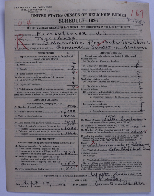 Scan of Presbyterian Church in the United States: 2505