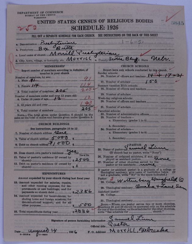 Scan of Presbyterian Church in the United States of America: 5845