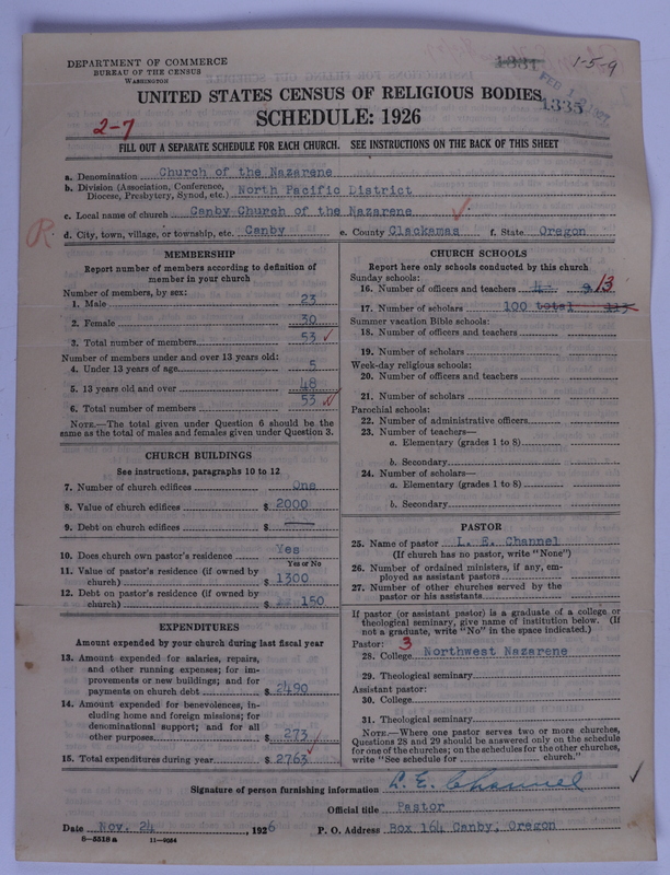 Scan of Church of the Nazarene: 1335