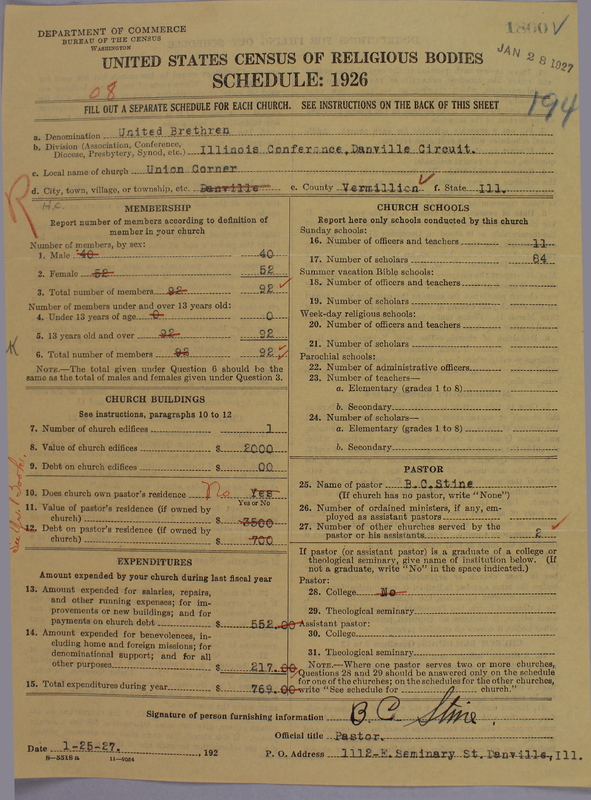 Scan of Church of the United Brethren in Christ: 1800