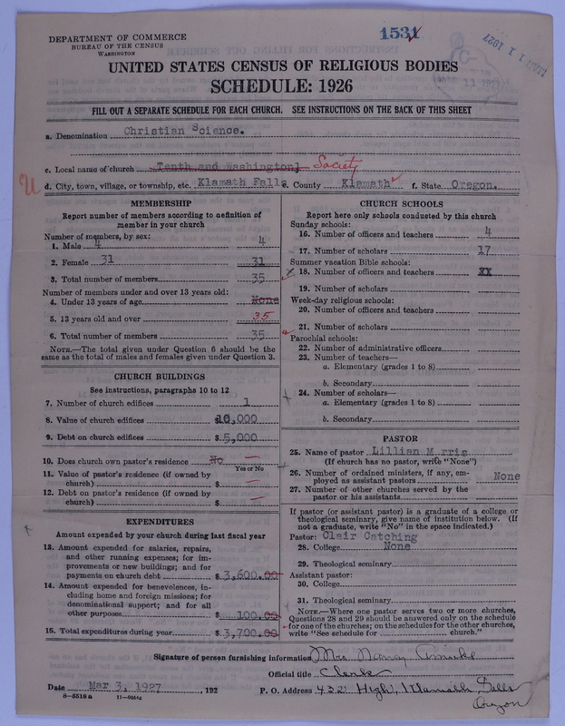 Scan of Church of Christ, Scientist: 1531