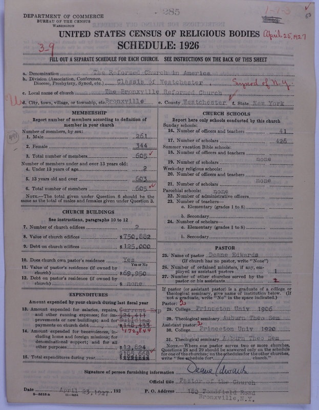Scan of Reformed Church in America: 285