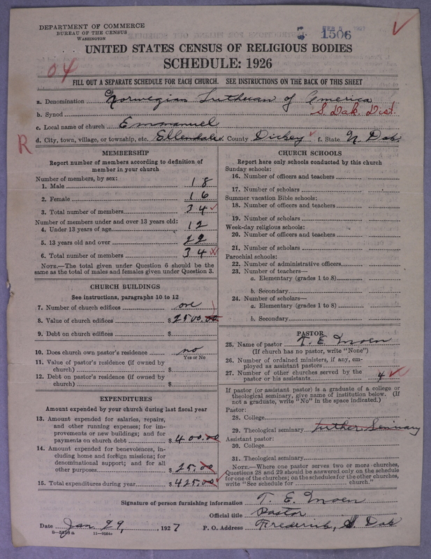 Scan of Norwegian Lutheran Church of America: 1506