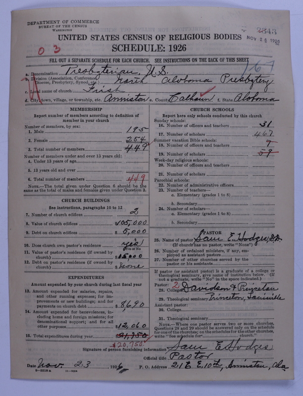 Scan of Presbyterian Church in the United States: 2343