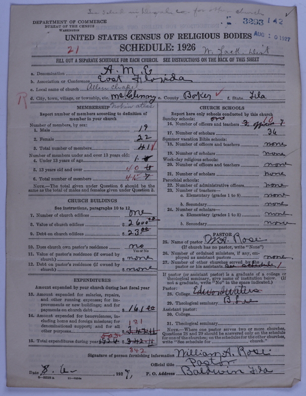 Scan of African Methodist Episcopal Church: 3293