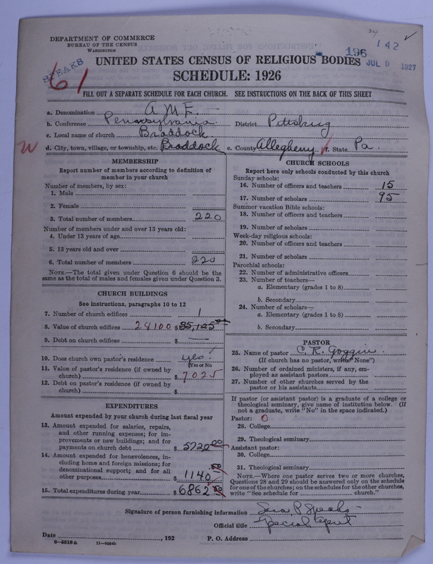 Scan of African Methodist Episcopal Church: 196