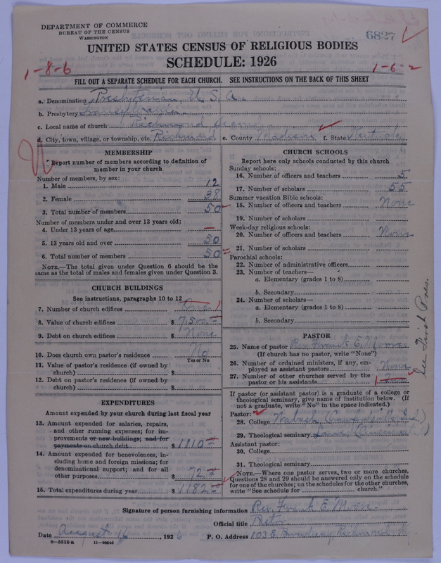Scan of Presbyterian Church in the United States of America: 6827