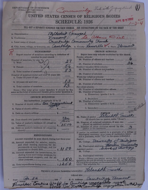 Scan of Federated Churches: 56