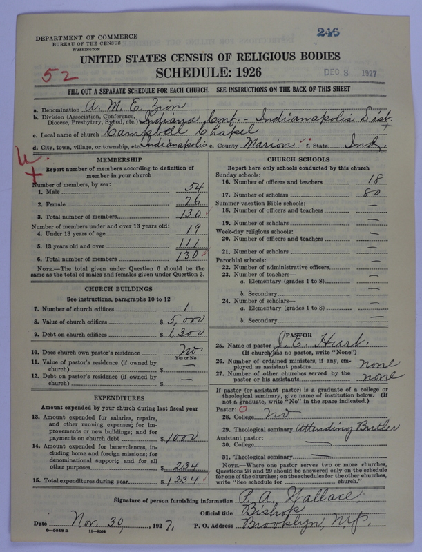 Scan of African Methodist Episcopal Zion Church: 246