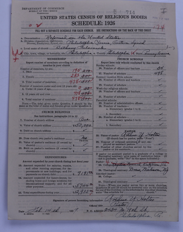 Scan of Reformed Church in the United States: 714