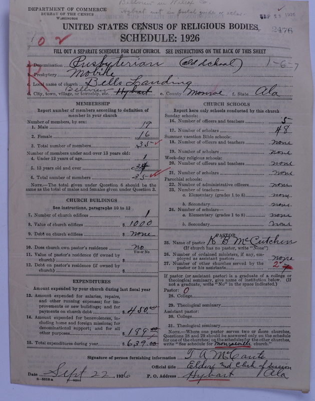 Scan of Presbyterian Church in the United States: 2476