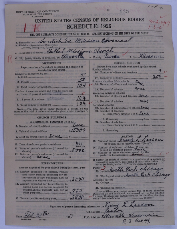 Scan of Swedish Evangelical Mission Covenant of America: 135