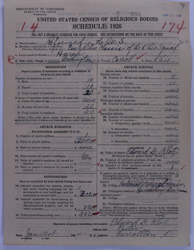 Scan of Reformed Church in the United States: 955