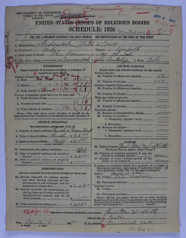 Scan of Federated Churches: 115