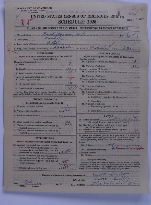 Scan of Presbyterian Church in the United States: 401