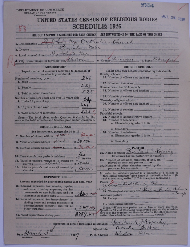 Scan of Roman Catholic Church: 8754