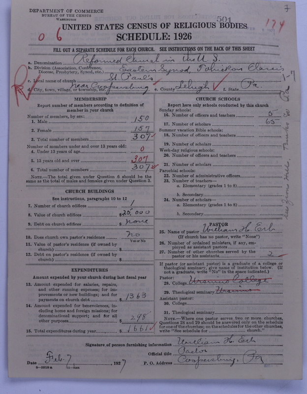 Scan of Reformed Church in the United States: 501