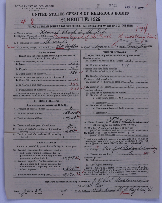 Scan of Reformed Church in the United States: 541