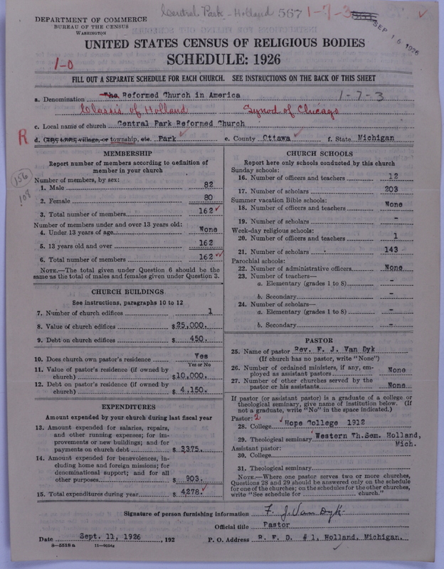 Scan of Reformed Church in America: 567