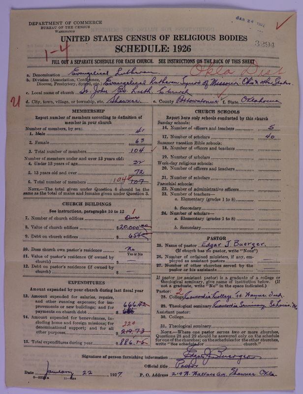 Scan of Evangelical Lutheran Synodical Conference of America: Evangelical Lutheran Synod of Missouri, Ohio, and Other States: 3294