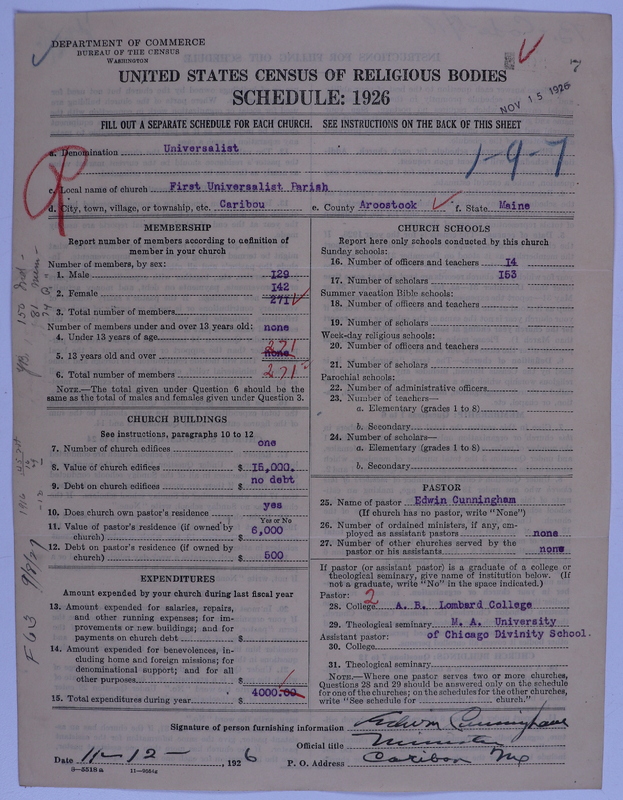 Scan of Universalist Church: 7