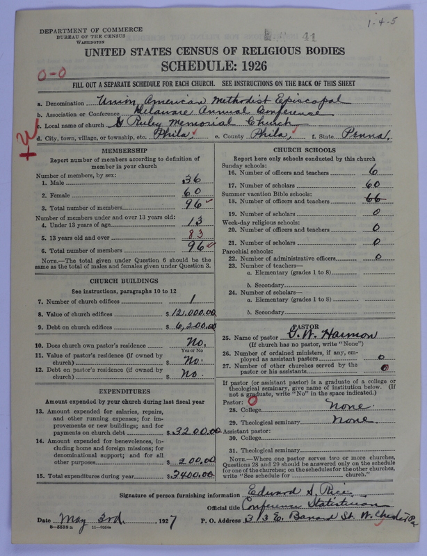 Scan of Union American Methodist Episcopal Church: 41