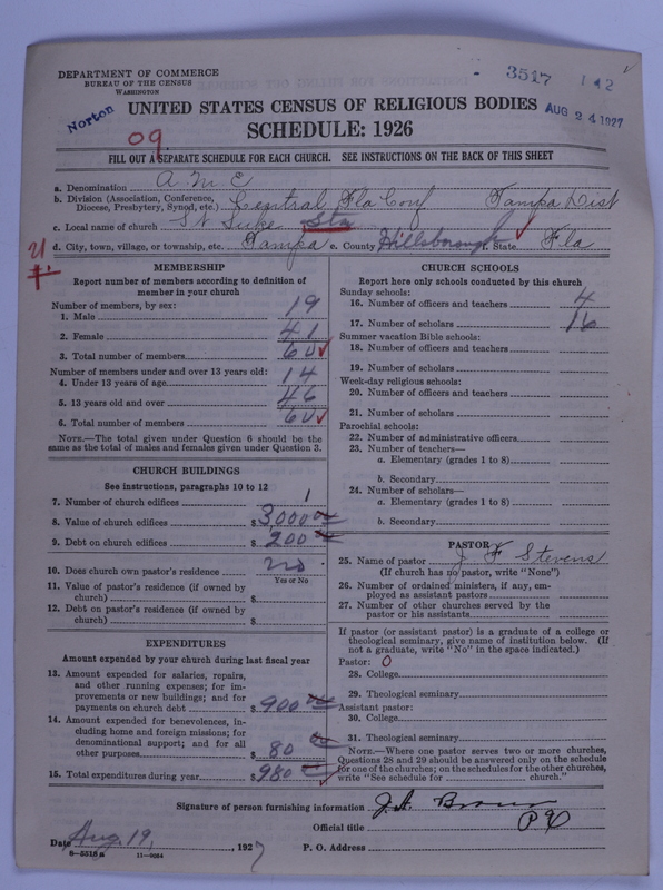 Scan of African Methodist Episcopal Church: 3517